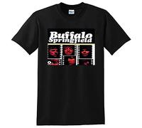 Men's Buffalo Springfield T Shirt Self Titled Vinyl CD Cover Black L