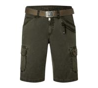 Men's Cargo Denim Shorts with Belt and Durable Fabric by Timezone