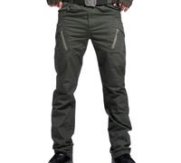 Mens Cargo Work Pants for Men Straight Leg Multi Pocket Utility Trousers (Army Green,S)