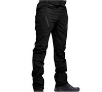 Mens Cargo Work Pants for Men Straight Leg Multi Pocket Utility Trousers (Black,4XL)