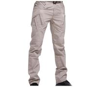 Mens Cargo Work Pants for Men Straight Leg Multi Pocket Utility Trousers (Khaki,M)