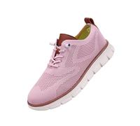 Mens Casual Dress Shoes, Lightweight Breathable Business Casual Shoes for Men with Mesh Upper for Work Travel (Pink,46)