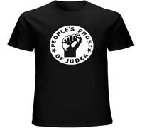 Men's Casual T Shirt People's Front of Judea Inspired Life of Brian Cult Movie Film Mens Tees Black XL