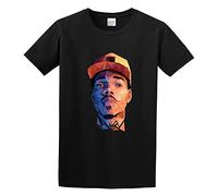 Men's Chance The Rapper Funny Art O Neck Men T Shirt T-Shirts Black S