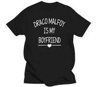 Mens Clothing Draco Malfoy Is My Boyfriend Funny T Shirt Casual Tops Tees Aesthetic T Shirt Draco Malfoy Top Tees Black S