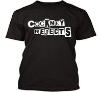 Men's Cockney Rejects OI! Punk Rock T Shirt Black XXL