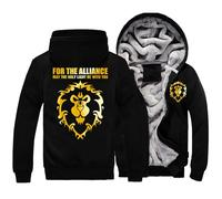 Men's College Jacket World of Warcra-ft, Warm Winter Long Sleeve Windproof Coat, Casual Fashion Cardigan, for Jogging Gym(Multicolor,S)