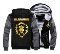 Men's College Jacket World of Warcra-ft, Warm Winter Long Sleeve Windproof Coat, Casual Fashion Cardigan, for Jogging Gym(Multicolor 2,L)