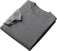 Mens Comfort Breathable Crew Neck Shirt Summer Lightweight Solid Color T Shirt(Dark Gray,XXL)