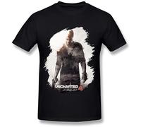 Men's Cool Uncharted 4 A Thief's End Art T Shirt Black XL