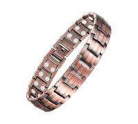 Men's Copper Magnetic Bracelet Elegant 99.99% Solid Copper Bracelets with Double-row Strong Magnets, Magnetic Field Therapy Jewelry coppe KEI
