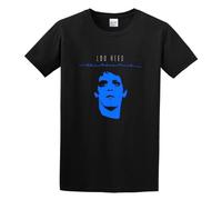Men's Cotton Shirt Lou Reed The Blue Mask Rock Music Icon Twin Needle Sleeves And Hem Black L