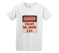 Men's Crazy Dr. Hook Fan Music Artist Vintage Sign Cotton T Shirt White L