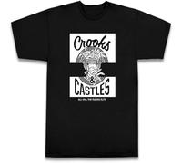 Mens Crooks Castles Mad Klepto T Shirt Black M