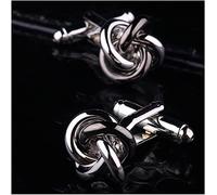 Mens Cufflinks Elegant Style Cuff Cufflinks-Shirt Accessories Metal Women and Men Unique Cuffs Button Men's Gift Personalized Exquisite Dress Gold Cuffs Clothing Accessories(Silver)