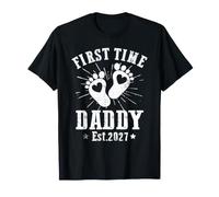 Mens Dad To Be First Time Daddy EST 2027 Maglietta