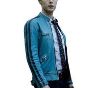 Men's Dirk Gentlys Detective Agency Samuel Holistic Blue Leather Jacket