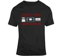 Men's Don't You Forget About Me Tapes Floppy Disk Funny Retro 80S 90S Christmas Mens T-Shirts Black M