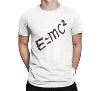 Men's Dr Stone E=MC^2 Men Japanese Novelty Tee Shirt Short Sleeve O T-Shirts White 3XL