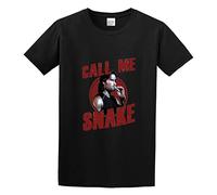 Men's Escape from New York Call Me Snake Plissken Smoke Kurt Russell Cotton T Shirt Black XL
