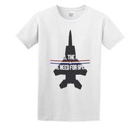 Men's Fantastic I Feel The Need for Speed Cotton T Shirt White 3XL