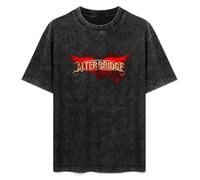 Men's Fashion Antique Wash Shirt Alter Bridge Alternative Hard Rock Grunge Nu Metal Unisex Antique Wash T-Shirts Black M