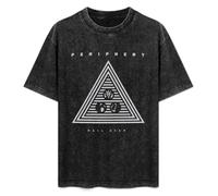 Men's Fashion Antique Wash Shirt Periphery Periphery Hail Stan Unisex Antique Wash T-Shirts Black XL