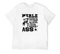 Men's Fashion Merle Haggard Okie from Muskogee Pancho &Amp And Lefty Outlaw Country Music O-Neck T-Shirts White 3XL