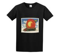 Men's Fashion T Shirts Allman Brothers Band Distressed 'Eat A Peach''73 Crew-Neck t-Shirt Black M