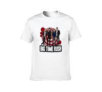 Men's Fashion T Shirts Big Time Rush Pure Cotton is More Hygroscopic White M
