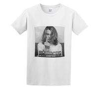 Men's Fashion T Shirts Hip Hop Design Johnny Depp Johnny Depp Blow Twin Needle Sleeves And Hem White M