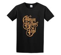 Men's Fashion T Shirts The Allman Brothers Band Logo Classic Style Black XXL