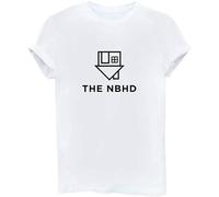Men's Fit The NBHD Fashion Graphic Neighbourhood Letter Prinshort Sleeve Tee Black White Gray Tops Home T-Shirts White 3XL