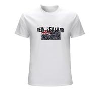 Men's Flag New Zealand Fashion Country Souvenir Gift Tee Pride Logo T-Shirts White M