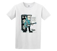 Men's Frankenstein Frank ‘N’ Guitar Cotton T Shirt White XL