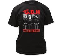 Mens Give Me Fire T-Shirt in Black