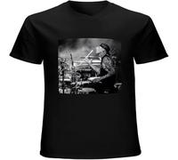 Men's God Save Me Travis Barker T Shirt Casual Retro Comfortable Vintage Gift Tees Black M