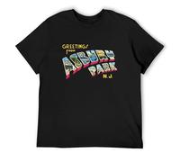 Men's Greetings from Asbury Park As Used By Springsteen T-Shirts Black S