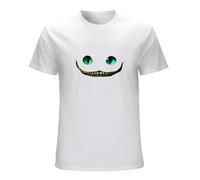 Men's Grinsekatze Smile Alice Im Wunderland Film Herren T-Shirt Top Aa49 Gift Print T-Shirthip Hop Tee Shirt White 3XL