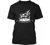 Men's GUDU Elliott Smith - Tee T-Shirt Men's T Shirt Fashion Casual Cool Tee Shirts Black S