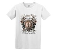Men's HammerFall Steel Meets Steel Ten Years of Glory Cotton T Shirt White S