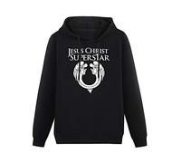 Men's Heavyweight Hooded Bibisc Jesus Christ Superstar Awesome Long Sleeve Sweatshirts Black XL