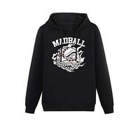 Men's Heavyweight Hooded New Madball Hardcore Logo Long Sleeve Sweatshirts Black M