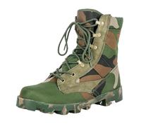 Men's High Top Military Tactical Boots Lace Up Lightweight Comfortable Military Work Shose Desert For Backpacking Mountaineering Travel Army Outdoor Jungle Hunting(Green A,43 EU)