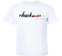 Men's Jackson Guitars Logo Music Band T Shiirt O Neck Cotton Tees White XXL