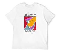 Men's Jersey Shirt Bed Stuy Do Or Die-Do The Right Thing Movie Spike Lee T-Shirts White M