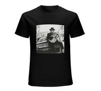 Men's John Lee Hooker T-Shirt Vinyl CD Cover Black L