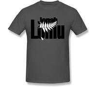 Men's Jonah Lomu Rugby Union Player T-Shirt Dark Grey S