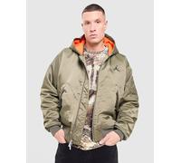 Mens Jordan Giacca Bomber con Cappuccio Flight - Verde, verde M