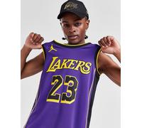 Mens Jordan Maglia Jersey NBA LA Lakers James #23 Swingman - Viola, viola M